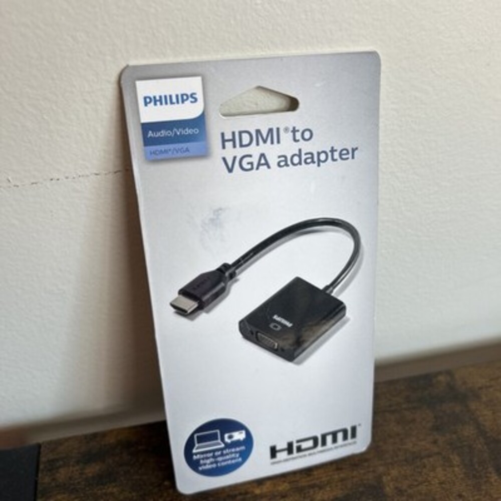 Philips HDMI to VGA Adapter, HDMI Male to VGA Female Adapter for Mac, PC